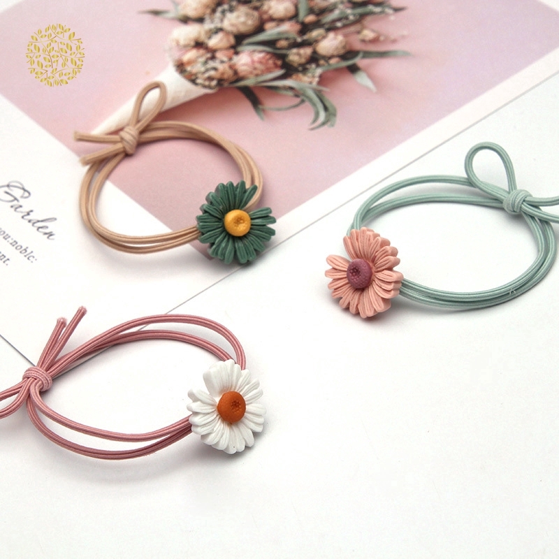 Dây buộc tóc đính hoa hướng dương xinh xắn dành cho nữ