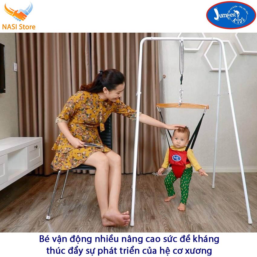 [Voucher Giảm Ngay 50K] xích đu nhún nhảy tập đi cho bé Jumper Kids JPK101 bảo hành chính hãng đến 2 năm