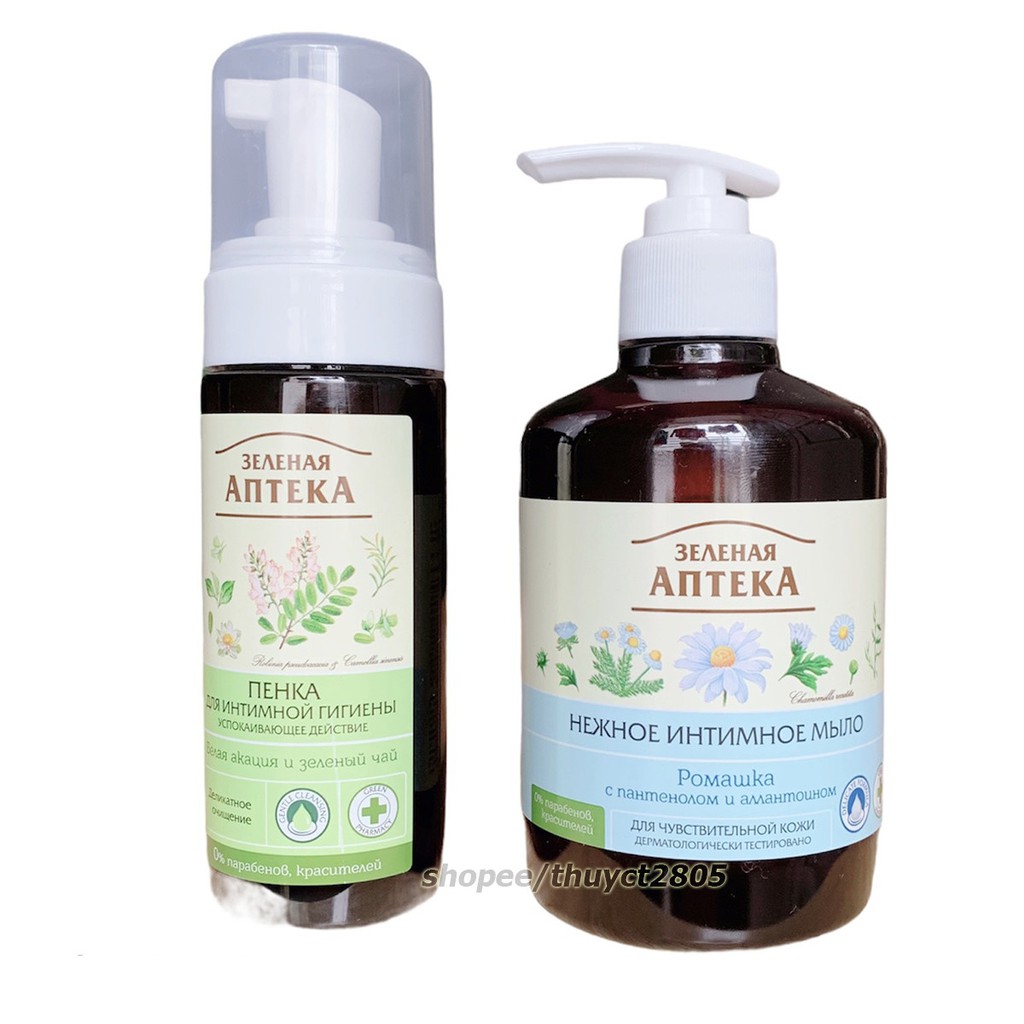 Dung dịch vệ sinh phụ nữ APTEKA, hương thơm mát, giúp sạch da, kháng khuẩn tốt, duy trì độ PH #0