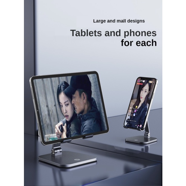 Giá đỡ kệ nhôm để Ipad, máy tính bảng, điện thoại - Hợp kim cao cấp, chắc chắn, chất lượng hoàn thiện toàn mỹ (AG03)