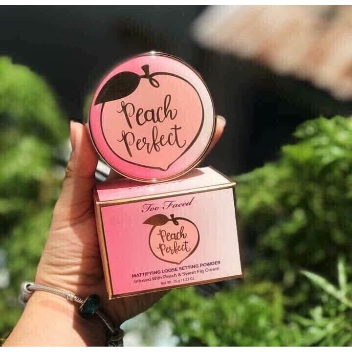 Phấn Phủ Too Faced Peach Perfect Mattifying Setting Powder sẵn hàng Giá 600k