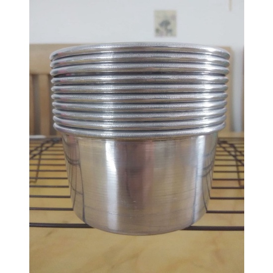 COMBO 10 KHUÔN NHÔM ĐA NĂNG DÙNG LÀM BÁNH TỔ, BÔNG LAN, DA LỢN 10 SIZE TỪ 8CM ĐẾN 13 CM