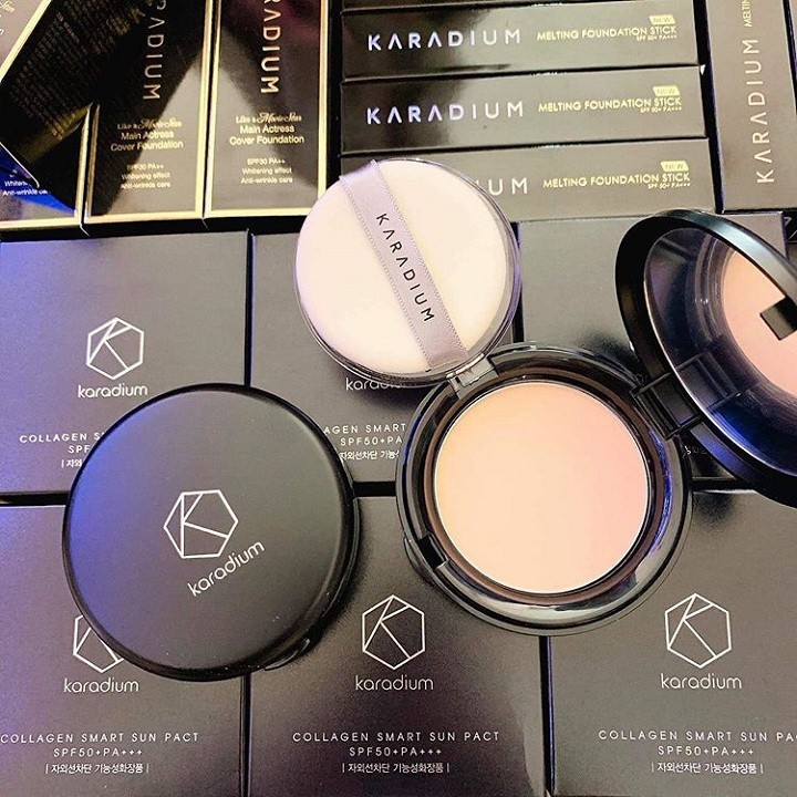 Phấn Phủ Siêu Mịn Karadium Collagen Smart Sun Pact SPF50+ PA+++ | BigBuy360 - bigbuy360.vn