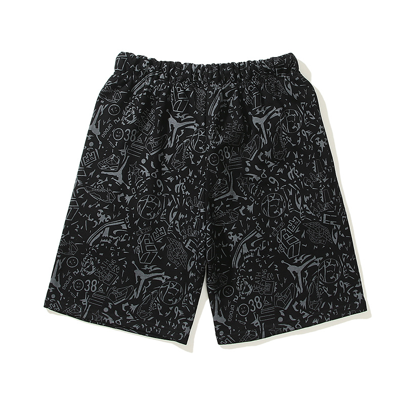 Quần short unisex bằng cotton thoải mái 231#