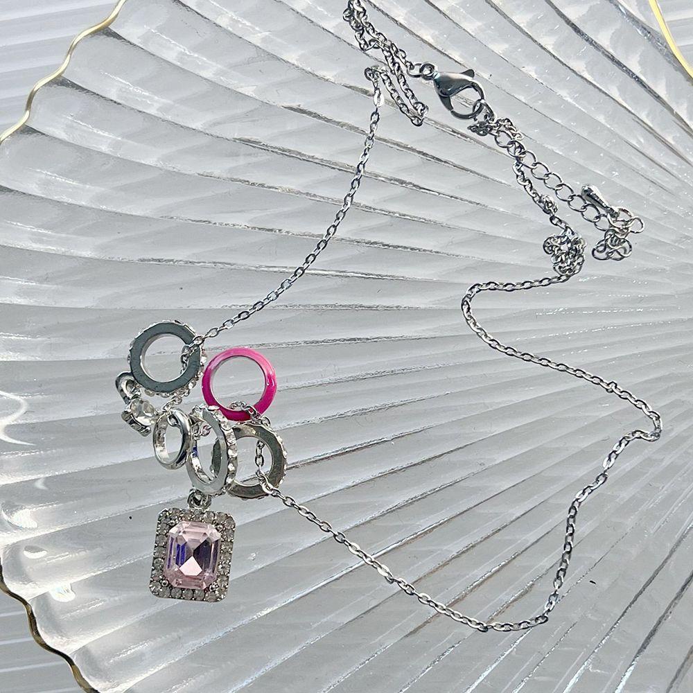 Vòng Cổ Choker Mặt Vuông / Tròn Thời Trang Thanh Lịch Cho Nữ