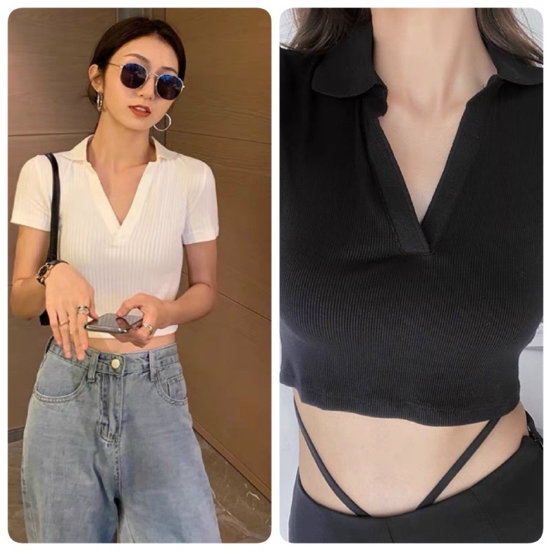 CROPTOP TRỤ VỀ  2 MÀU