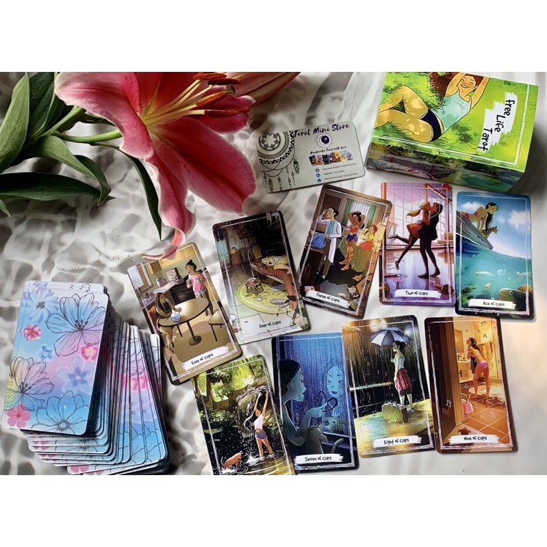 Bộ bài Free Life Tarot 95 lá size 12 x 7 cm