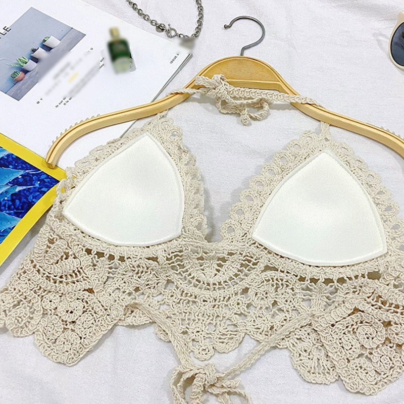 Áo Croptop Dệt Kim Phong Cách Boho Quyến Rũ Dành Cho Nữ