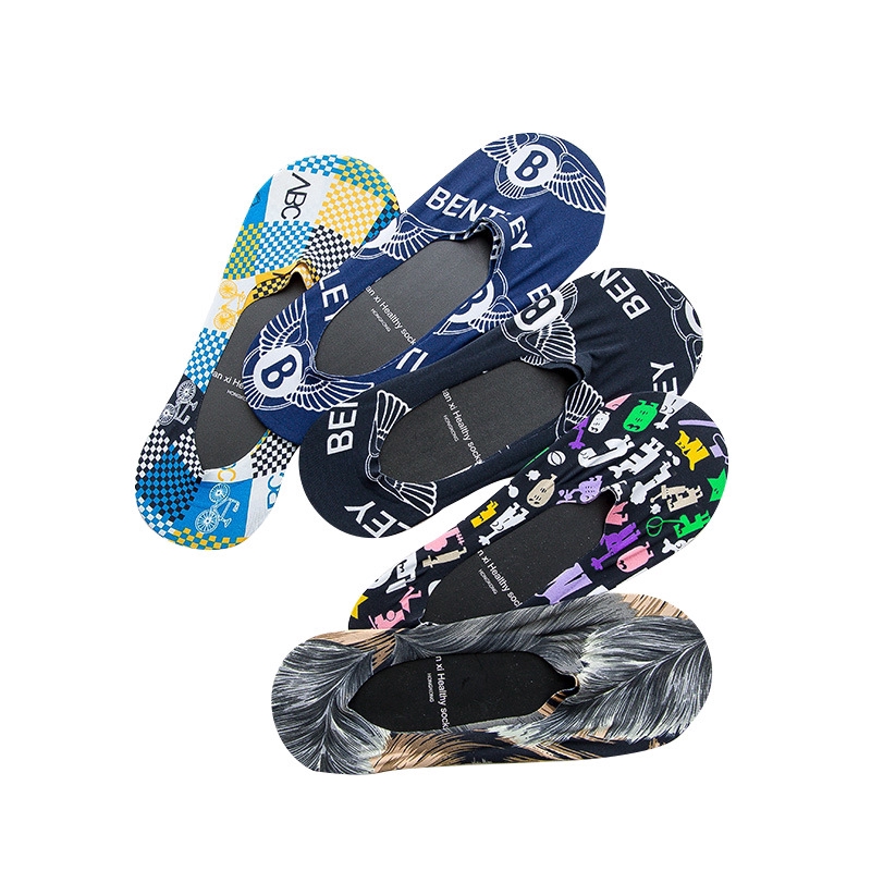 1 Đôi Tất Ngắn Mỏng Chống Trượt Thời Trang Cho Nam