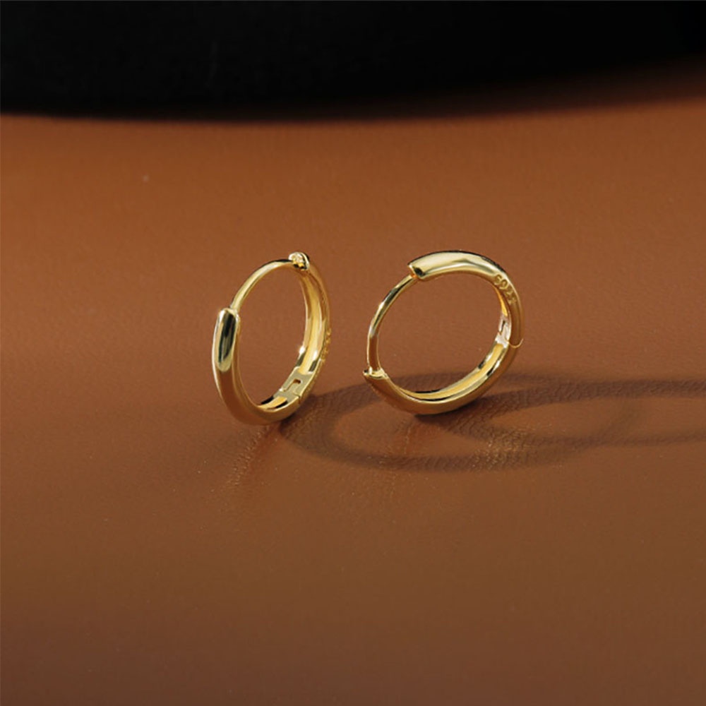 Khuyên Tai Hình Tròn Đơn Giản Nhiều Màu 6mm / 8mm / 10mm / 12mm Phong Cách Hàn Quốc Cho Nữ