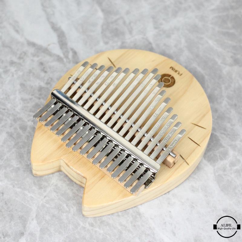 Đàn Kalimba 17 Nốt Hình Mèo Bằng Gỗ