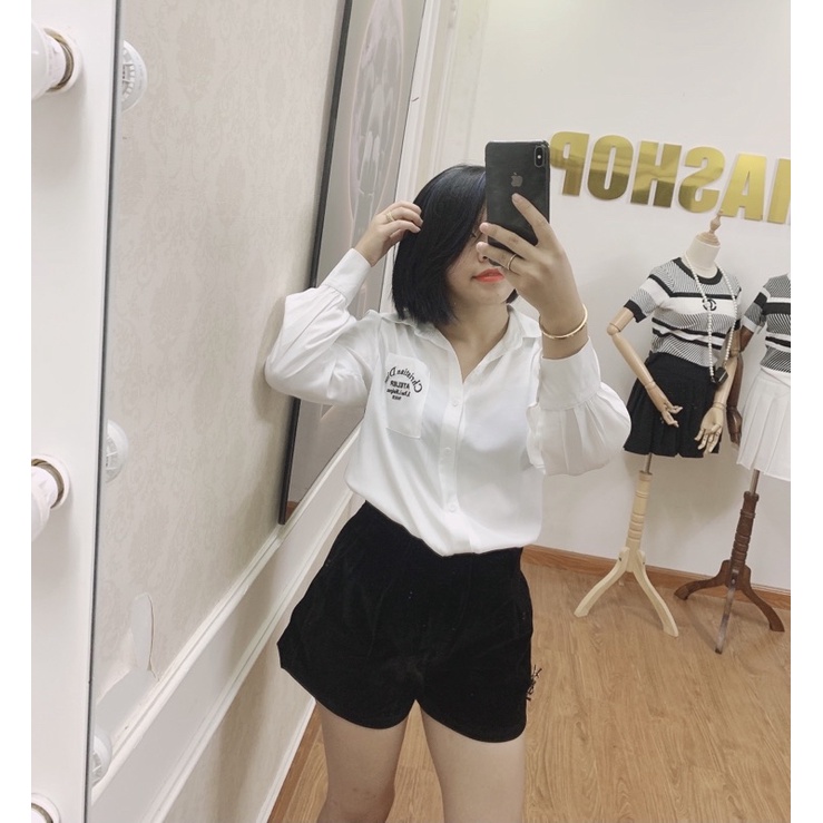 Sơ mi đũi tằm thêu túi ChrisDio AN0270 VIIA DESIGN