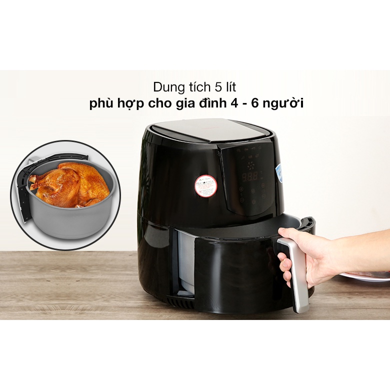 Nồi chiên không dầu điện tử Perfect 5L PF-D88 / D92 - Hapos phân phối chính hãng