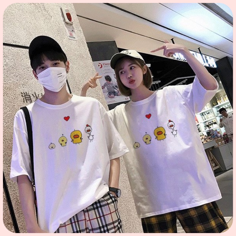Áo Thun Cặp Đôi In Hình 4 Con Vịt