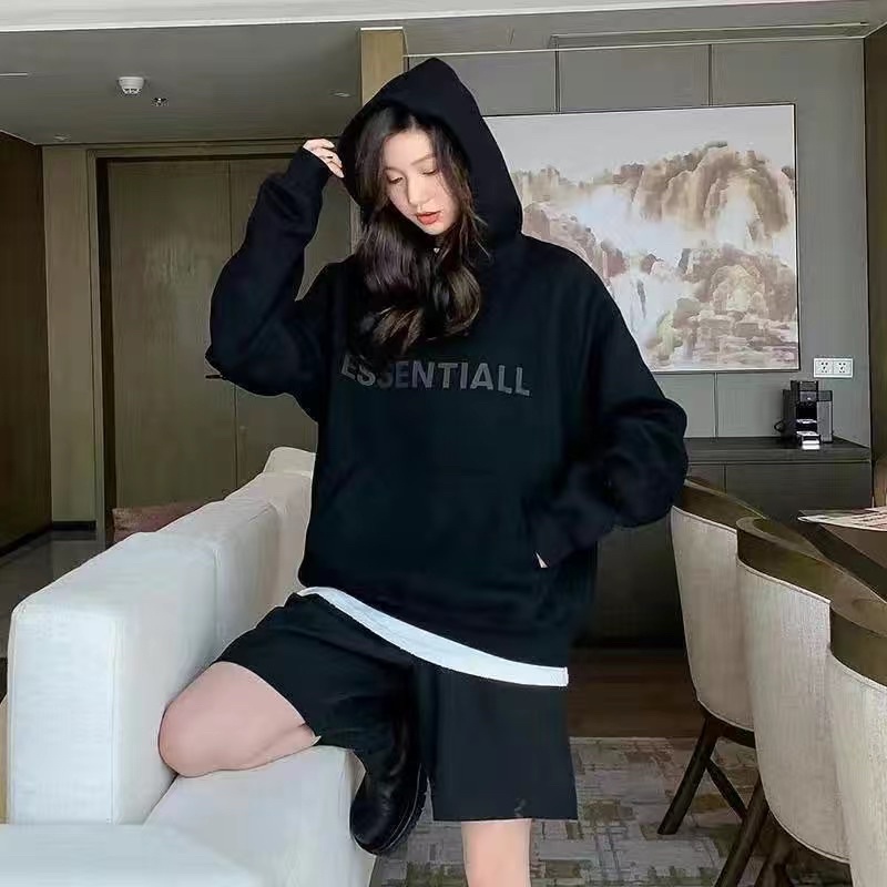 Áo Hoodie nam nữ unisex , Áo Essen nỉ bông mũ ,túi bụng dày dặn phom rộng phong cách hàn quốc