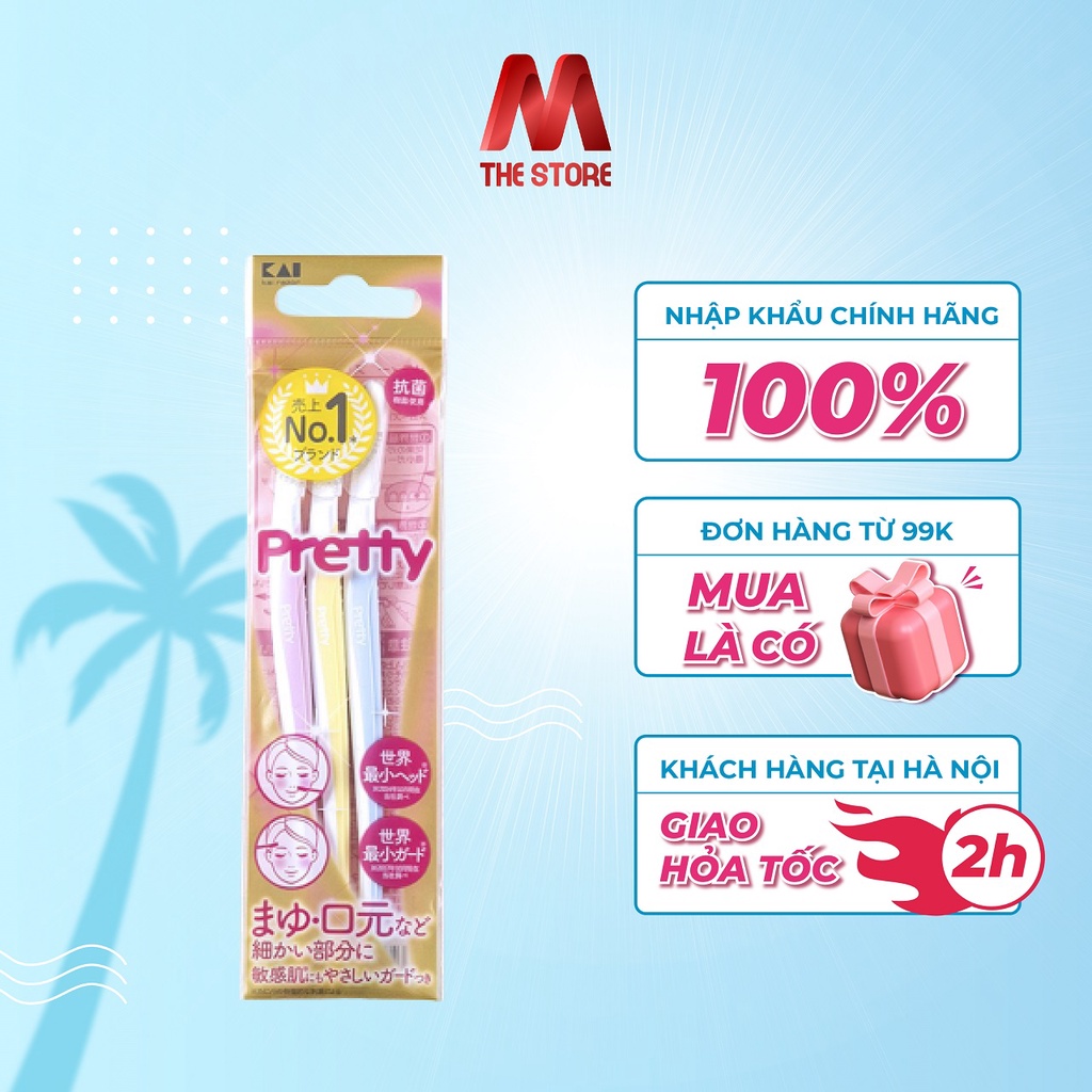 [KAI] Set 3 dao cạo lông mày Pretty 0188