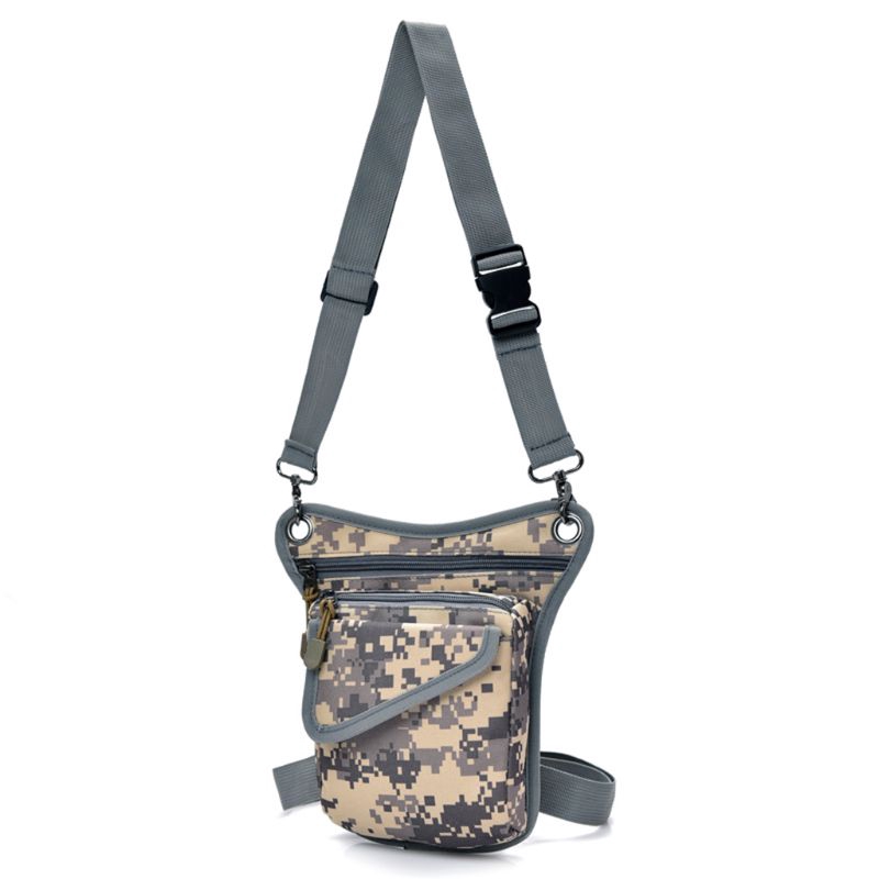 Túi đeo đùi chất liệu nylon có khóa kéo phong cách vintage tiện dụng cho nam | BigBuy360 - bigbuy360.vn
