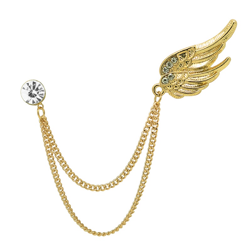 EFAN Ghim Cài Áo Hình Đôi Cánh Đính Đá Nhân Tạo Thời Trang