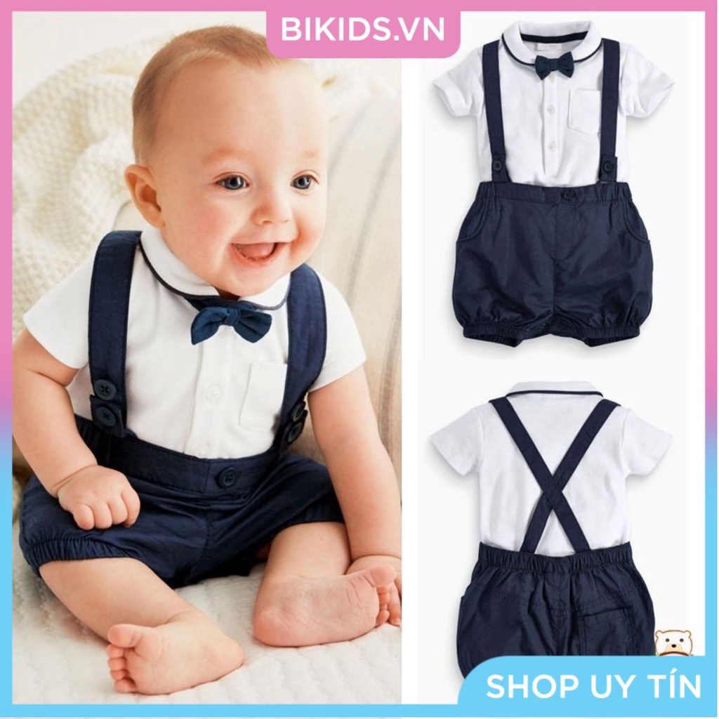 Sét 3 chi tiết Body công tử siêu cute mẫu mới cute baby 3-24m