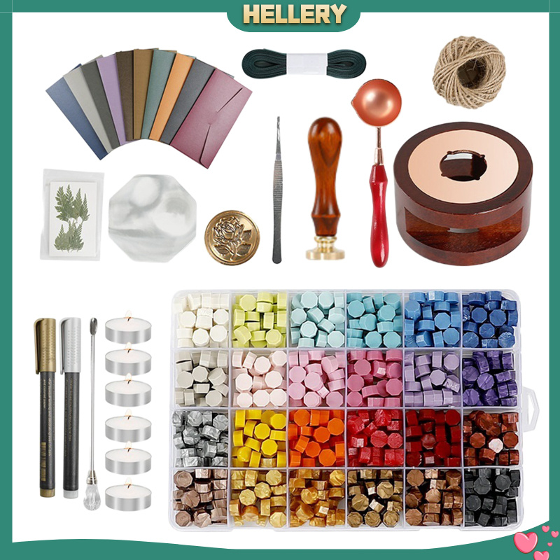 Bộ Dụng Cụ Đóng Dấu Sáp Niêm Phong Bao Thư Có Tay Cầm