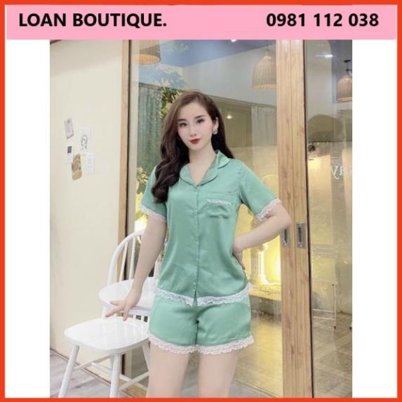 BỘ MẶC NHÀ ĐẸP_ BỘ PIJAMA LỤA SATIN CỘC TAY_BỘ NGỦ PIJAMA ĐÙI_BỘ MẶC NHÀ PIJAMA