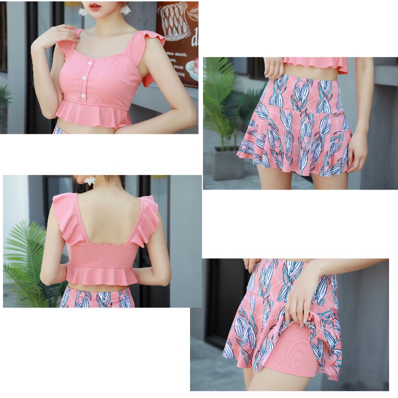 Bộ Đồ Bơi Hai Mảnh Thời Trang Hàn Quốc Gợi Cảm Cho Nữ