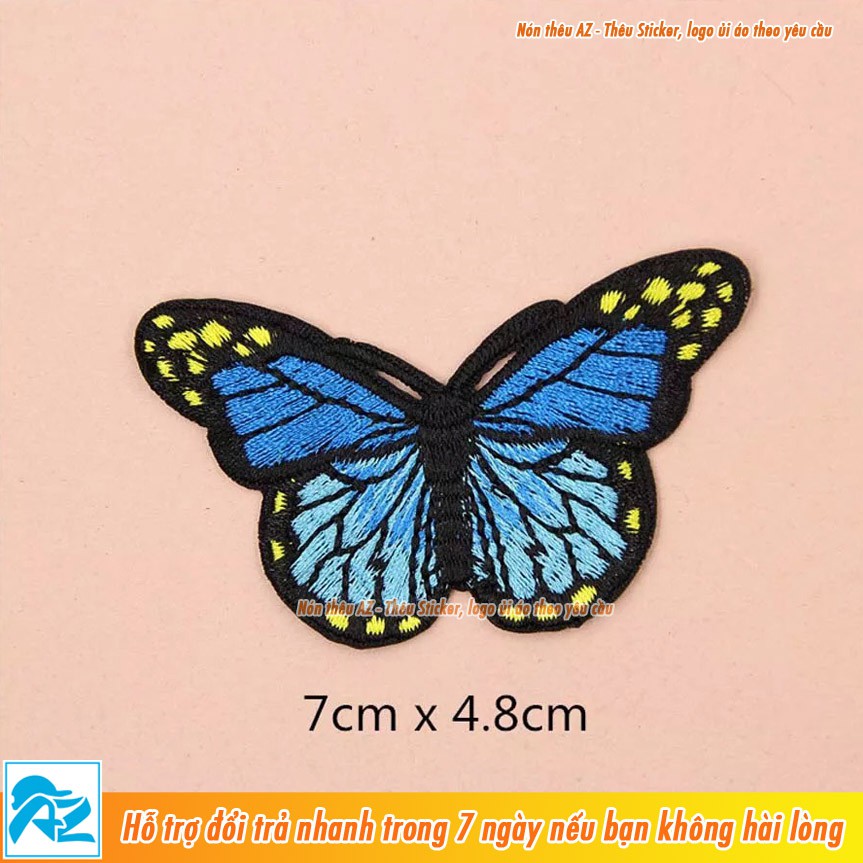 Sticker ủi thêu hình bươm bướm - Phụ kiện Patch ủi quần áo balo S31