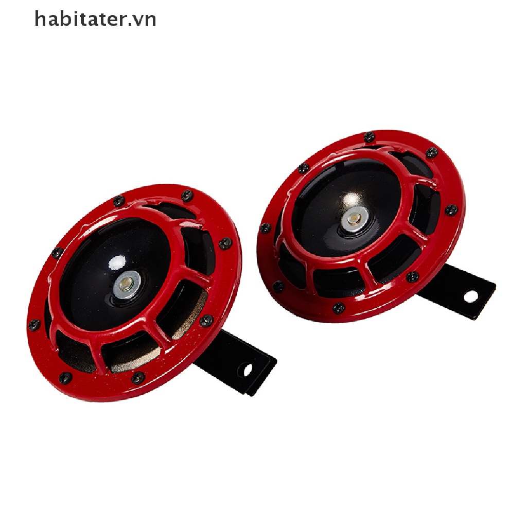 Set 2 Kèn Hơi Điện Tử Âm Thanh Siêu Lớn 12V Màu Đỏ Đen