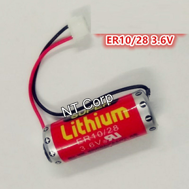 Pin nguồn ER10/28 điện áp 3,6V cho PLC Mitsubishi FX2NC (kích thước pin to hơn pin chuẩn)