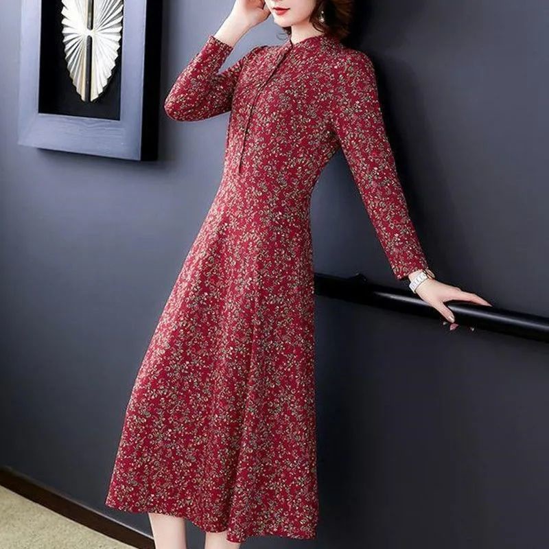Đầm Dài Rộng Phong Cách Ngoại Quốc Thời Trang Xuân Hè Mới Cho Phụ Nữ Trung Niên