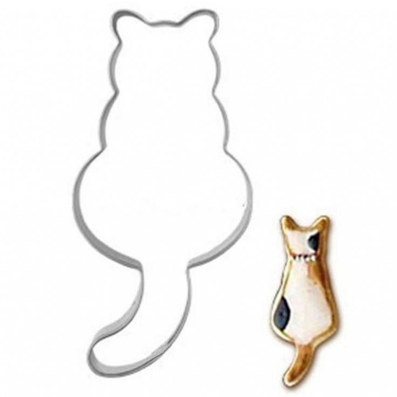 Khuôn Làm Bánh Hình Mèo Bằng Hợp Kim Nhôm Tiện Dụng