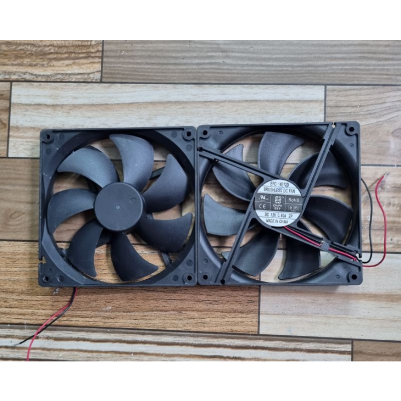 Quạt DC 12V 0.70A- 0.80A 13cm-14cm(đã qua sử dụng)
