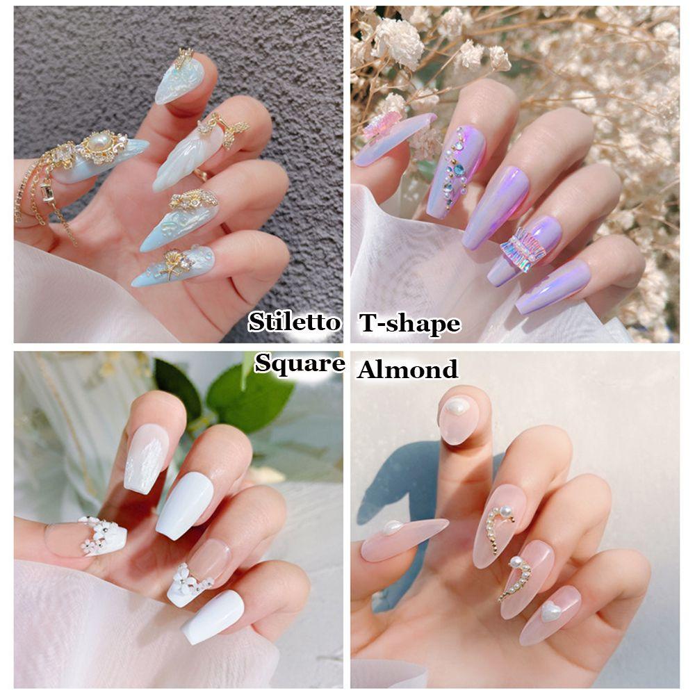 Hộp 96 Móng Tay Giả Hình Giọt Nước Liền Mạch