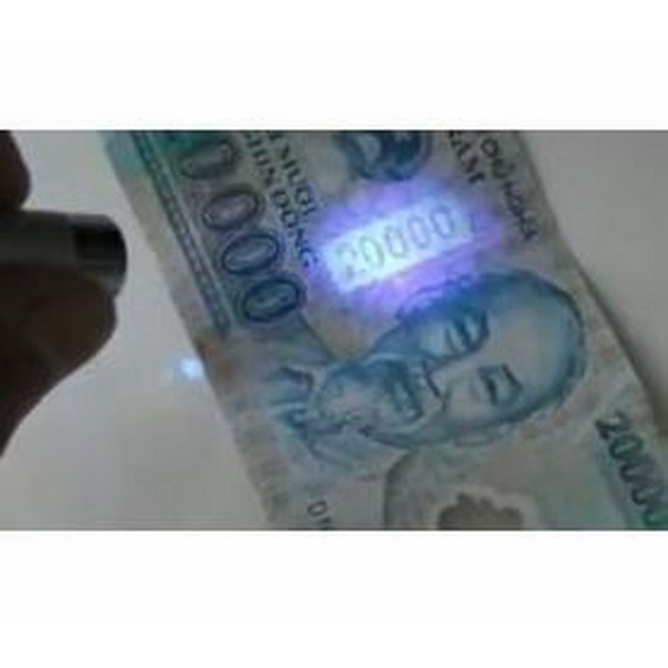 Đèn uv làm khô sơn móng tay soi phát hiện tiền, tem chống hàng giả, hàng loại 1 nhôm cao cấp