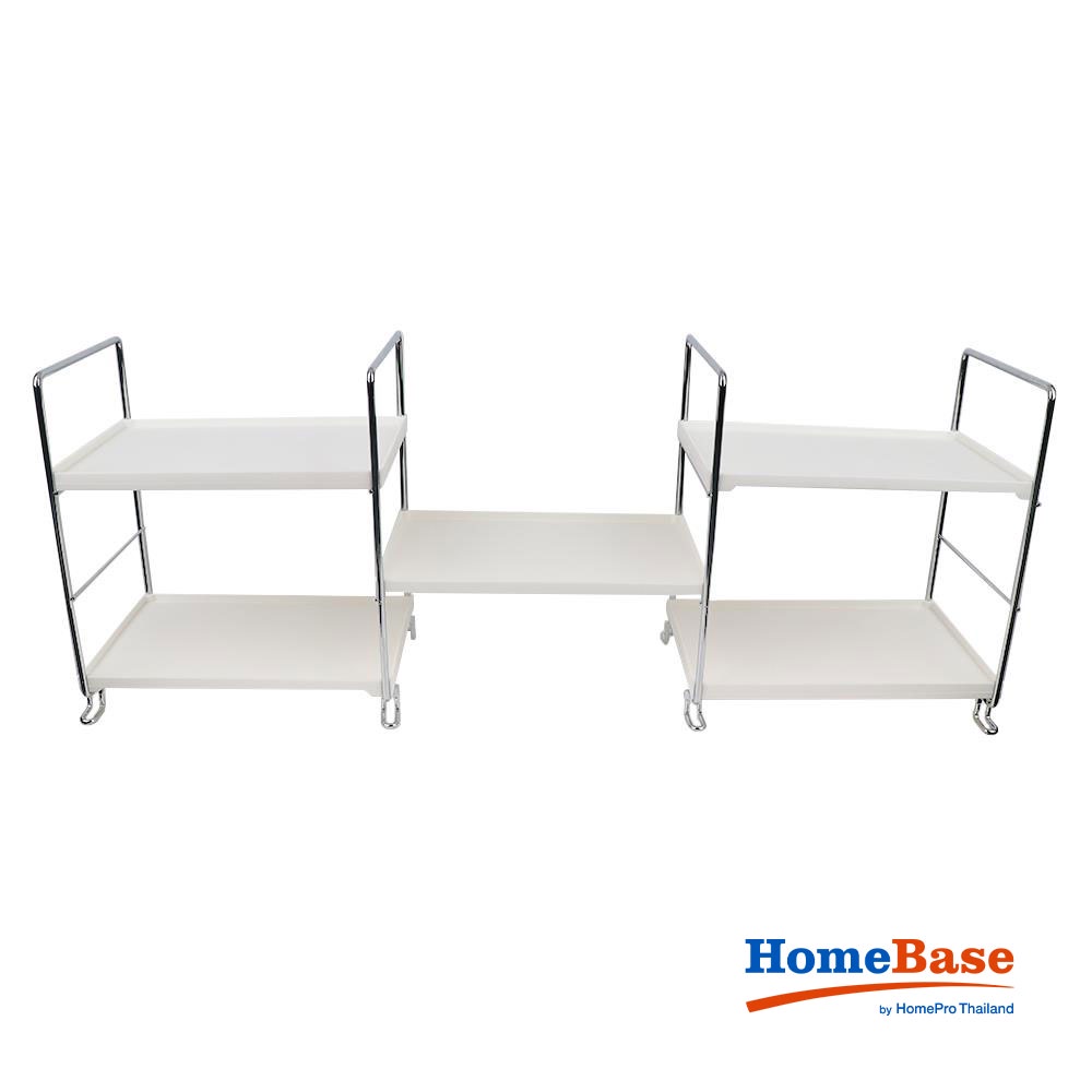 HomeBase KECH Kệ bếp 5 tầng XCB6440 W75.5xD17xH28cm màu trắng