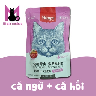 PATE WANPY gói 80gr thơm ngon hấp dẫn cho mèo