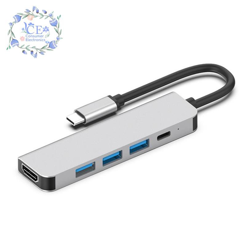 Bộ Chuyển Đổi Usb 3.1 Type-C Hub Sang Hdmi 4k Thunderbolt 3 Cổng Usb Pd 87w Cho Macbook Pro / Huawei Matebook