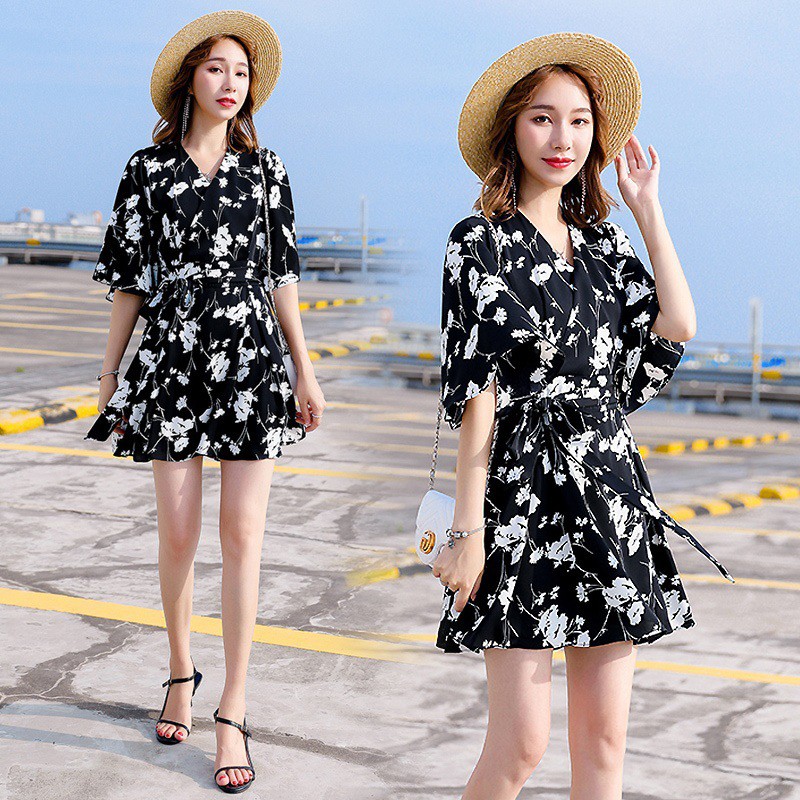 JUM HOA ĐEN TRẮNG LỤA HÀN CHÂU JD001 | BigBuy360 - bigbuy360.vn