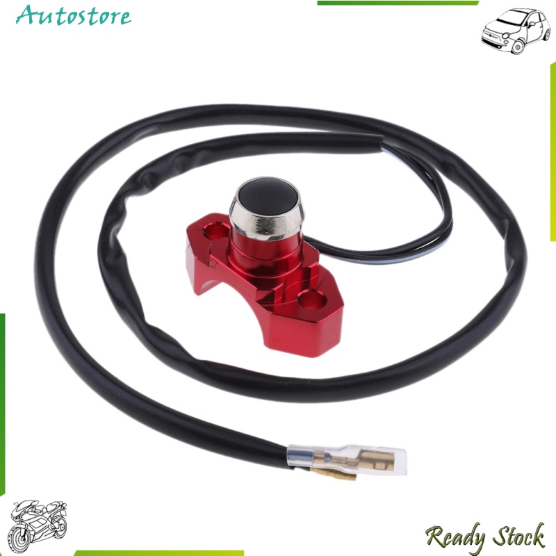 【Autostore】 Engine Stop Start Kill Switch Button For  Motorcycle Quad Dirt Bike Red