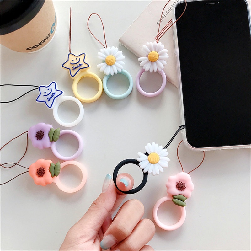 Dây Đeo Cổ Tay Bằng Cao Su Silicon Loại Nhỏ Cho Điện Thoại