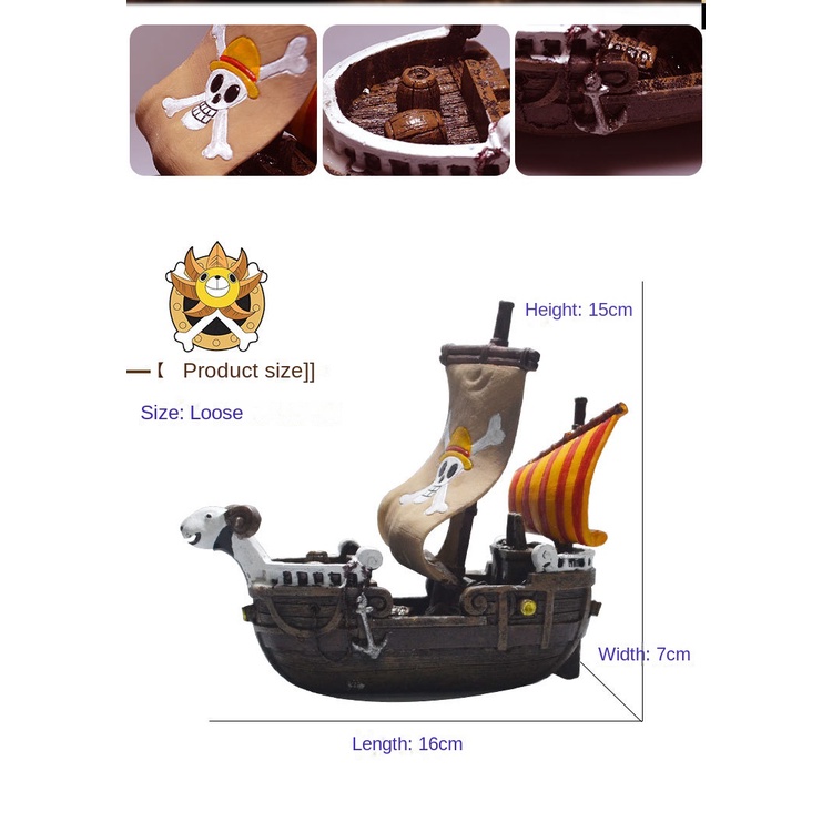 Tàu Ngầm Hải Tặc sunken Bằng Nhựa resin Trang Trí Bể Cá