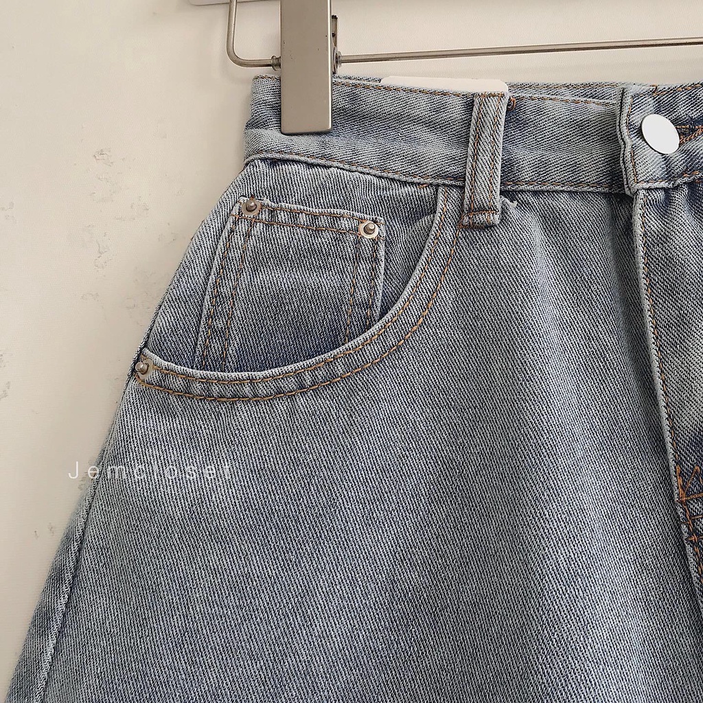 Quần Short Jean Nữ JEM CLOSET Màu Xanh Quần Đùi Nữ Ống Rộng ANJ Rách Nhẹ Lên Dáng Thon Chân Mặc Đi Chơi Và Đi Làm 2325