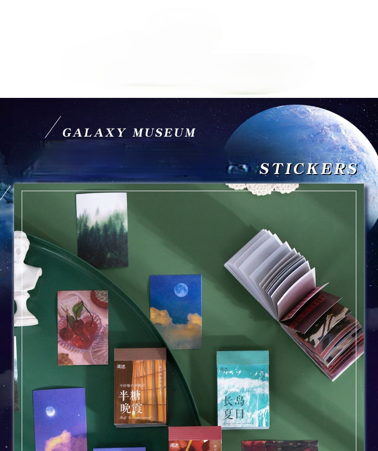 Set 50 tờ nhãn dán trang trí đa năng tiện lợi