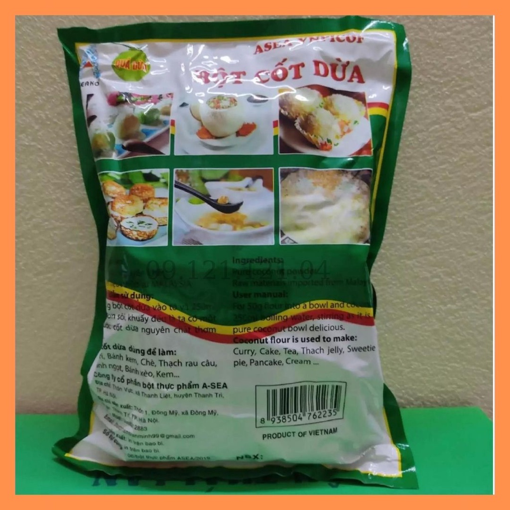 Bột Cốt Dừa Nguyên Chất Gói 500g