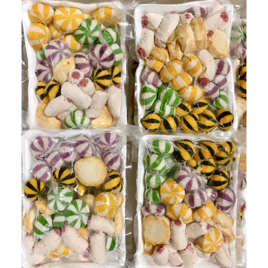 Viên thả lẩu thập cẩm/ set combo viên mix thả lẩu/ dùng nhúng lẩu, xiên que, chiên, hấp, nấu, xào | BigBuy360 - bigbuy360.vn