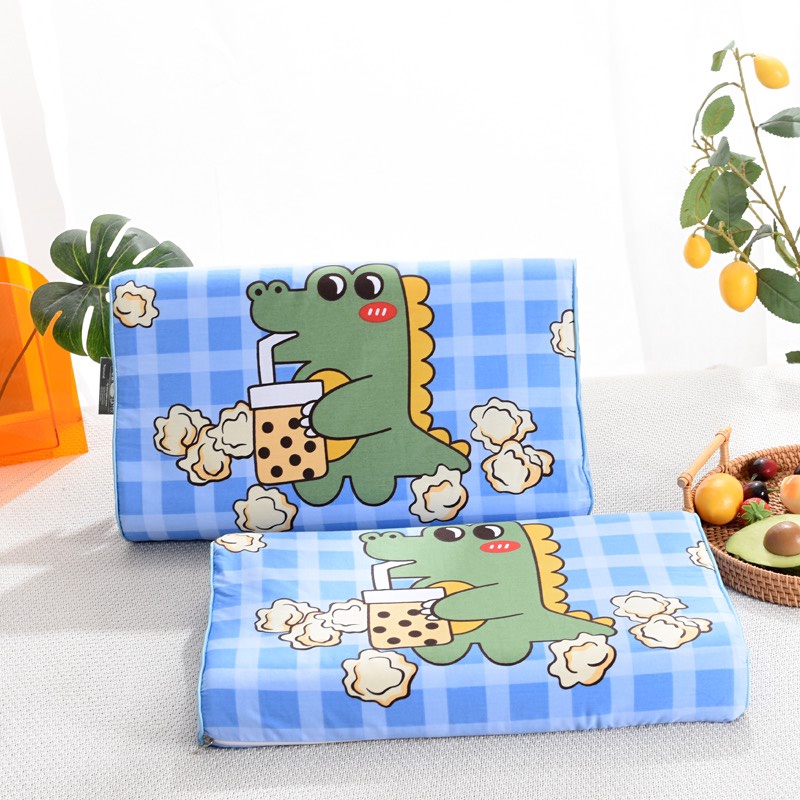 Gối Cao Su Disney Trẻ Em Hàng Cao Cấp Loại 1, Vỏ Gối Cotton 100%