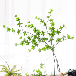 Nhánh lá cây khuynh diệp giả dài 110cm trang trí nhà cửa đẹp mắt