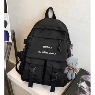 Balo nam nữ chống nước, nhiều ngăn đen laptop Balo du lịch hàn quốc | Vơi phụ kiện