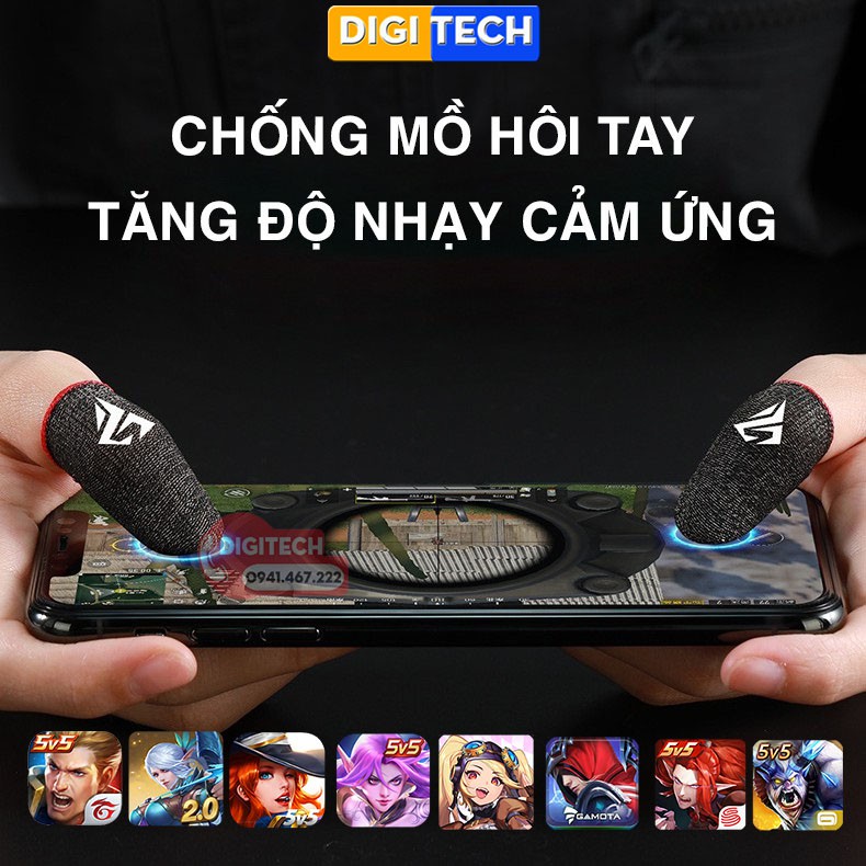 Bao tay chơi game Shezi Sleeve | Găng tay chơi game Shezi feelers sợi bạc cao cấp chống mồ hôi tay, tăng độ nhạy cảm ứng