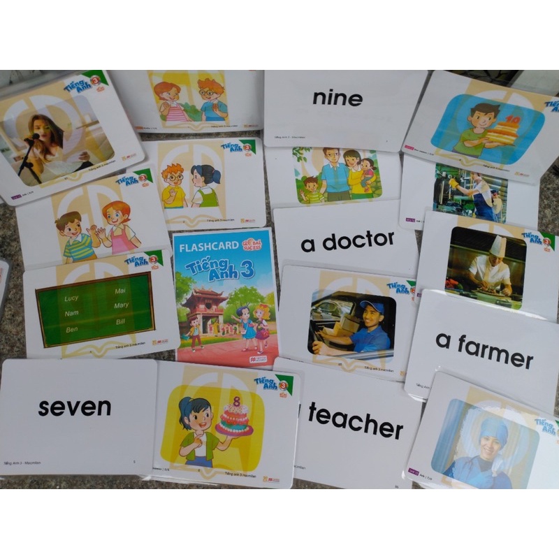 Flashcard  tiếng anh lớp 3 GLOBAL Mới